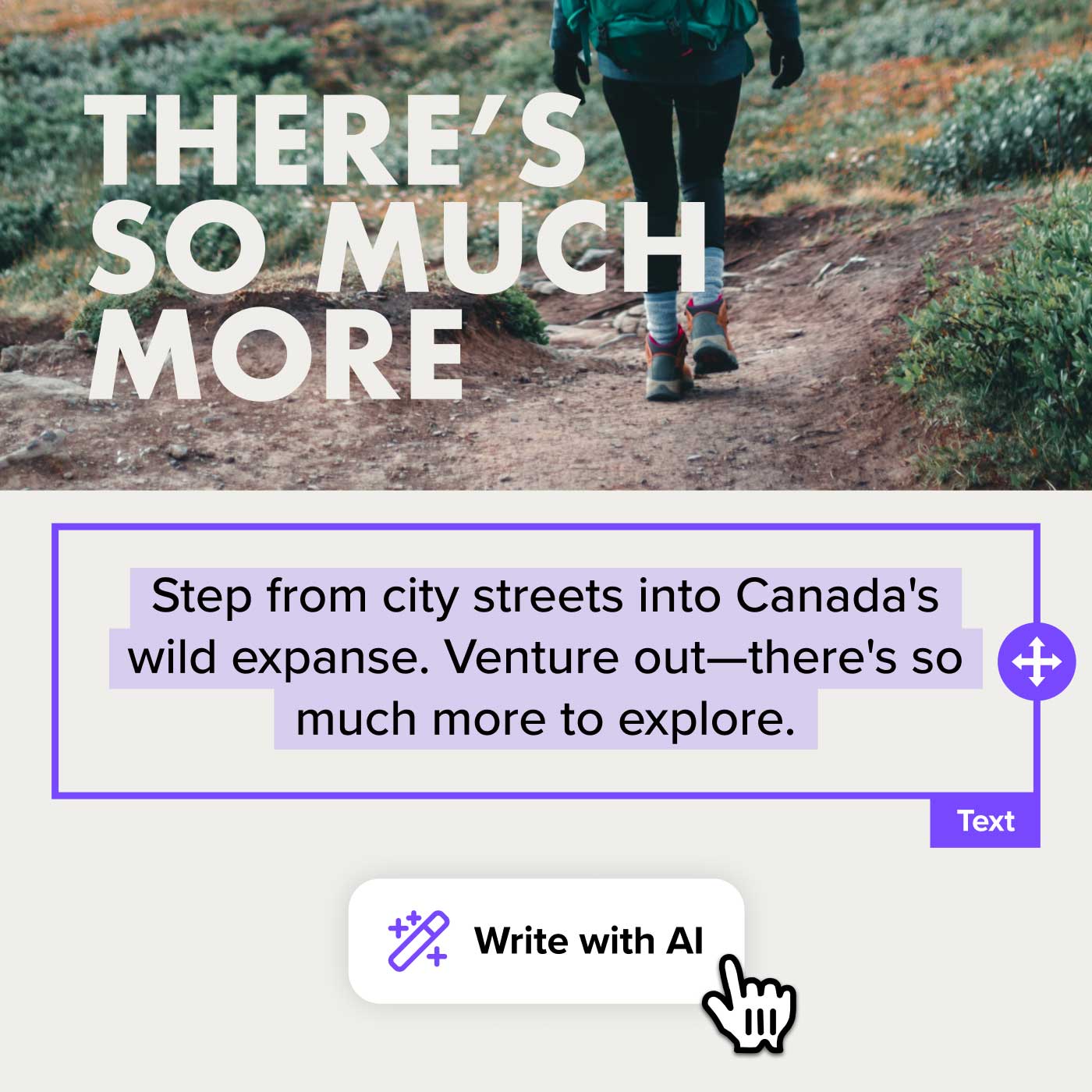 The "Write with AI" button being clicked in the email editor.