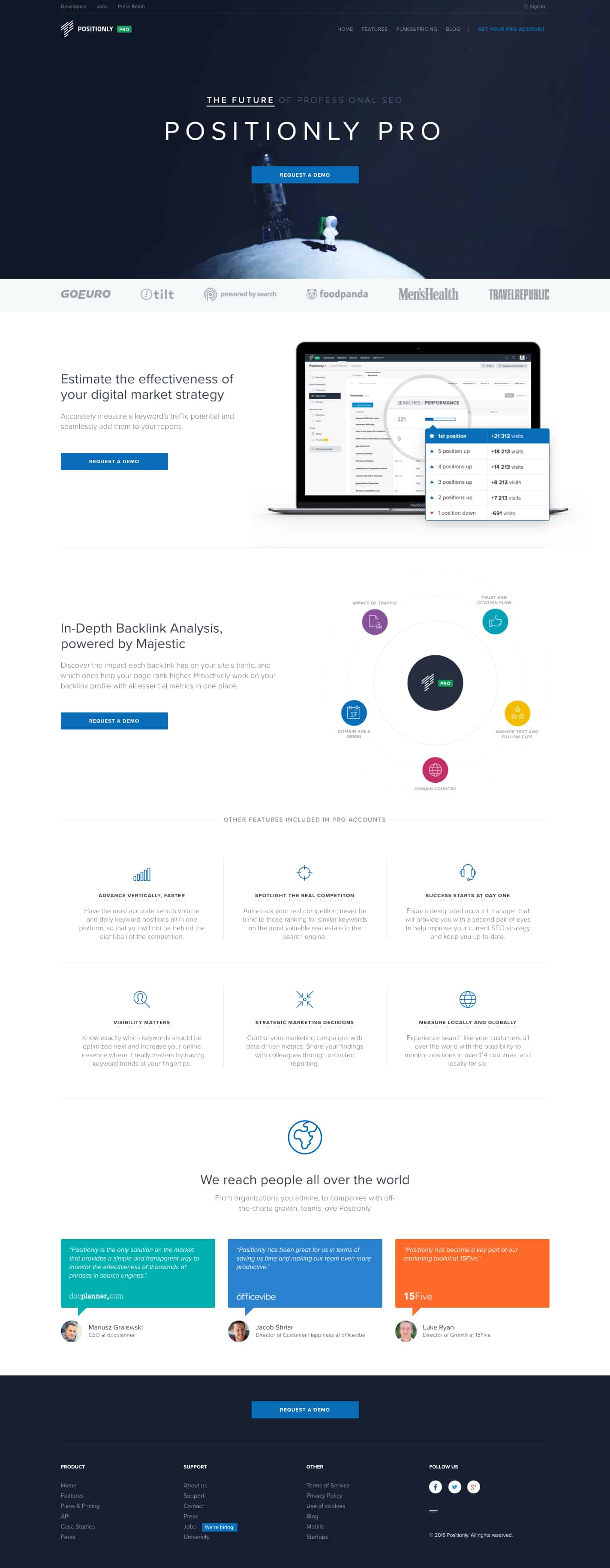 Landing page best practice example